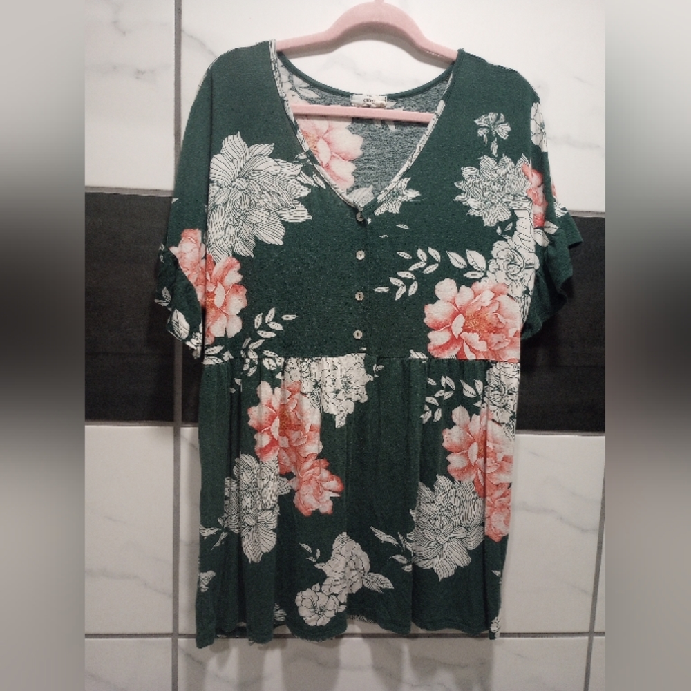 Entro Women's Oversized Babydoll Tee